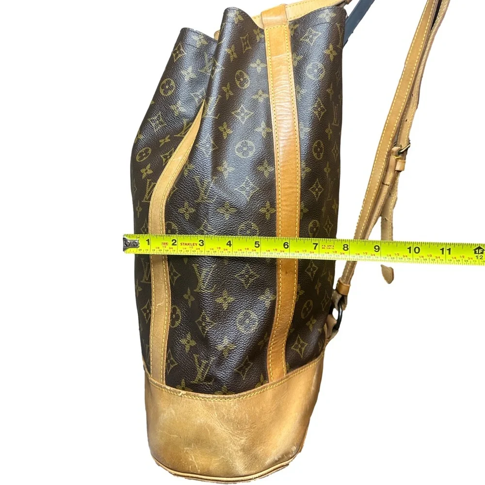 LOUIS VUITTON LV Monogram Randonnee GM Backpack Duffle Shoulder Bag RARE HTF